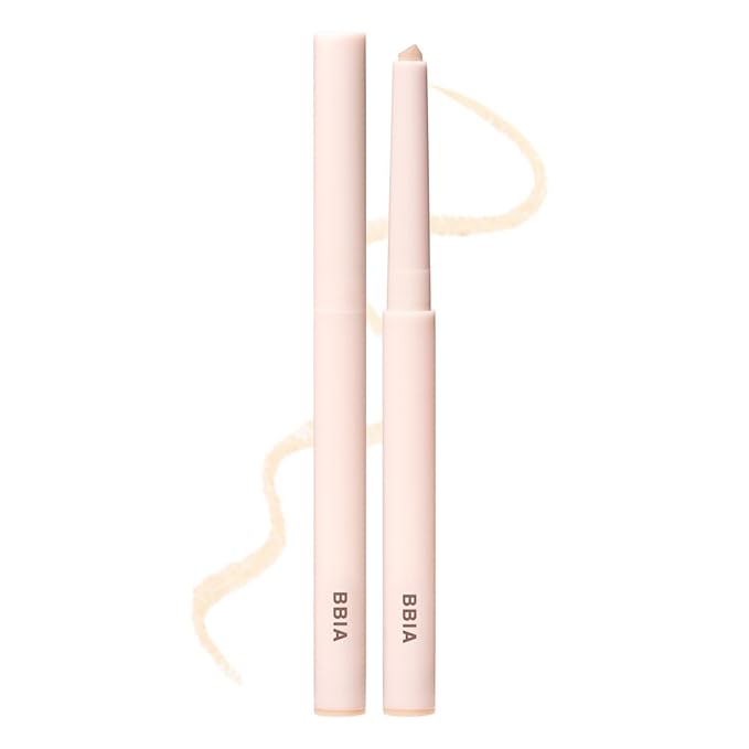 BBIA Last Powder Pencil 3 Colors - Shimmer Glitter Stick Eyeshadow Eyeliner, Under Eye Highlighter Stick Smooth Long-Lasting Creamy Crayon Eye Shadow Liner Pencil Korean Eye Makeup (02 BANANA MILK)