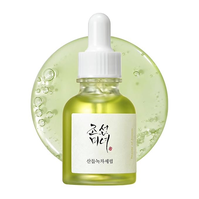 Beauty of Joseon Calming Serum Green Tea Panthenol Soothing, Moisturizing Sensitive, Acne-Prone, UV Irritated Skin, Daily Korean Skin Care for Men and Women, 30ml 1 fl.oz