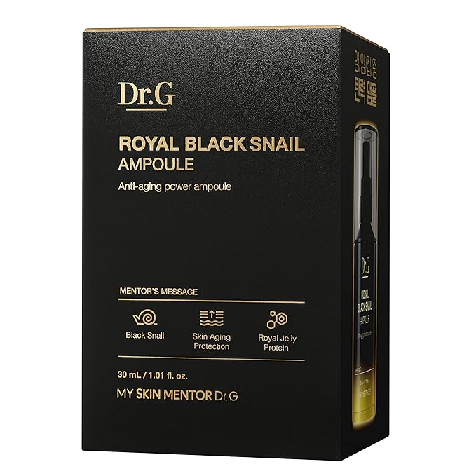 Dr.G Royal Black Snail Ampoule, 30ml - KBeauty, Serum Korean, Serum for Face Korean, K Beauty Korean Skincare, Coreano, Ampoule Korean Skin Care