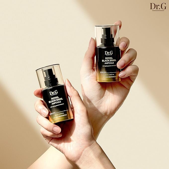 Dr.G Royal Black Snail Ampoule, 30ml - KBeauty, Serum Korean, Serum for Face Korean, K Beauty Korean Skincare, Coreano, Ampoule Korean Skin Care