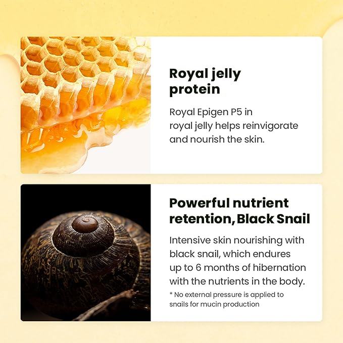 Dr.G Royal Black Snail Ampoule, 30ml - KBeauty, Serum Korean, Serum for Face Korean, K Beauty Korean Skincare, Coreano, Ampoule Korean Skin Care