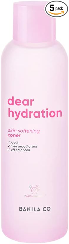 BANILA CO Dear Hydration Skin Softening Toner: Dermatologist Tested, Balances, Hydrates, Gentle Exfoliation (200ml / 6.76 fl oz)