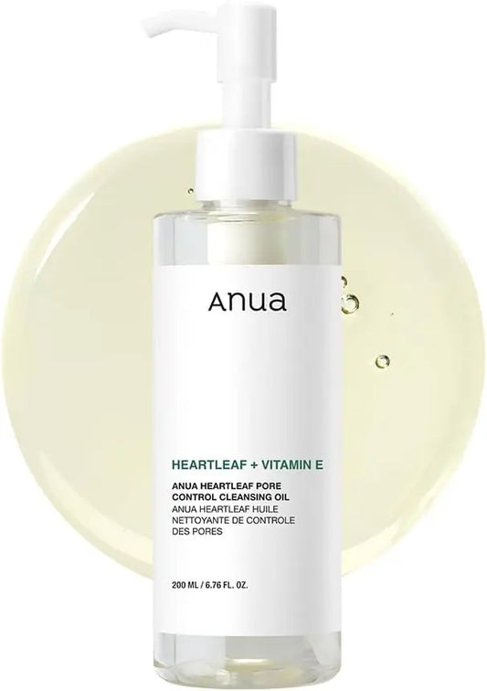 Anua Heartleaf Pore Control Cleansing Oil, Oil Cleanser for Face, Makeup Blackhead Remover, Korean Skin Care 6.76 fl oz(200ml) (original) - Nouriviva