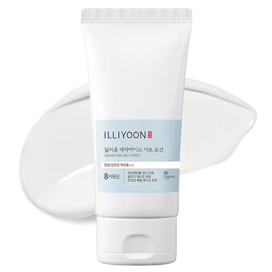 Illiyoon Ceramide Ato Lotion | Lightweight Moisturizer for Dry & Sensitive Skin, Barrier Repair for Face & Body, Mild for Babies, Vegan Certified, Korean Skin Care, 2.3 fl.oz. - Nouriviva