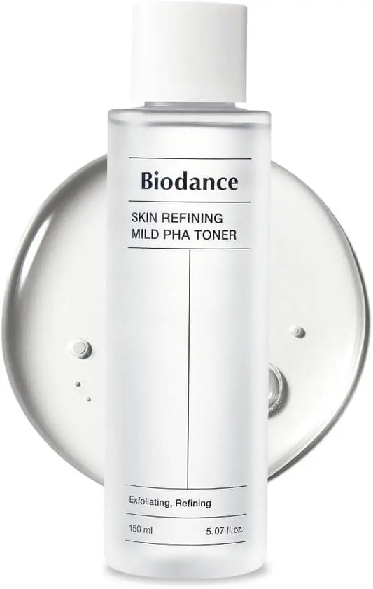 Biodance Skin Refining Mild PHA Toner, Gentle Exfoliating Face Toner for Sensitive Skin with Ceramides & NMF | 5.07 fl.oz,150ml - Nouriviva