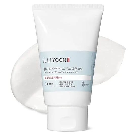 Illiyoon Ceramide Ato Concentrate Cream | Face Moisturizer for Dry & Sensitive Skin, 100hr Lasting Hydration, For Face & Body, Gentle for Infants, Skin Barrier Repair, Vegan Certified, 6.76 fl.oz. - Nouriviva