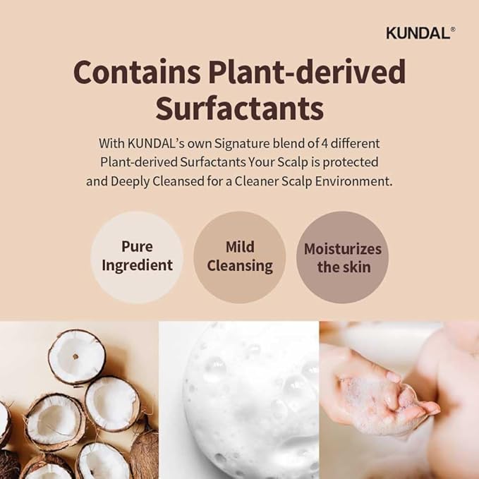 KUNDAL Honey&Macadamia Hydro-Intensive Moisture Premium Nature Hair Shampoo [Blackberry Bay] Sulfate Free, Macadamia Oil for Damaged Hiar care, Deep Clean & Hydration 1,000ml (300ml x2ea)