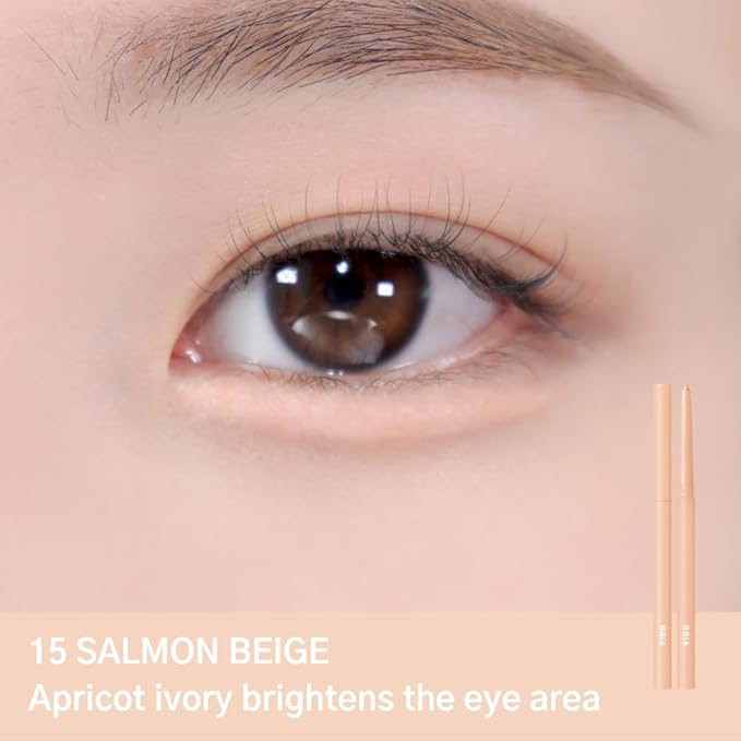 BBIA Last Auto Gel Eyeliner 17 Color – Multi-Use Longwear & Waterproof Mechanical Eye Liner Easy Drawing with Smooth Texture Smudge-Resistant Shadow & Glitter Vegan Korea Eye Makeup (15 SALMON BEIGE)