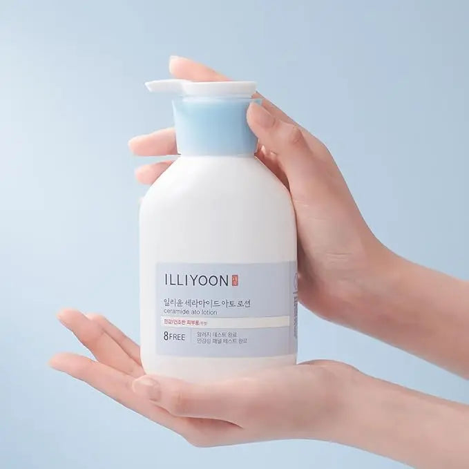 ILLIYOON Ceramide Ato Lotion 528ml(17.85oz) | Daily Moisturizing Lotion for All Skin Types | Deep Moisturizing and Soothing Effect | Korean Skin Care - Nouriviva