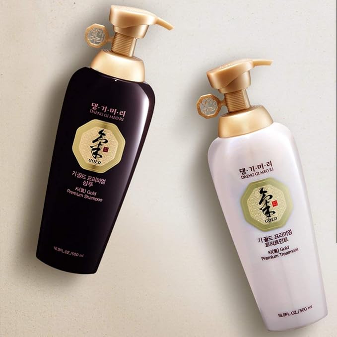 Daeng Gi Meo Ri - Ki Gold Premium Shampoo, Promoting Hair Growth, Effectively Moisture to Dry and Rough Hair, No Artificial Color, 16.9 Fl Oz