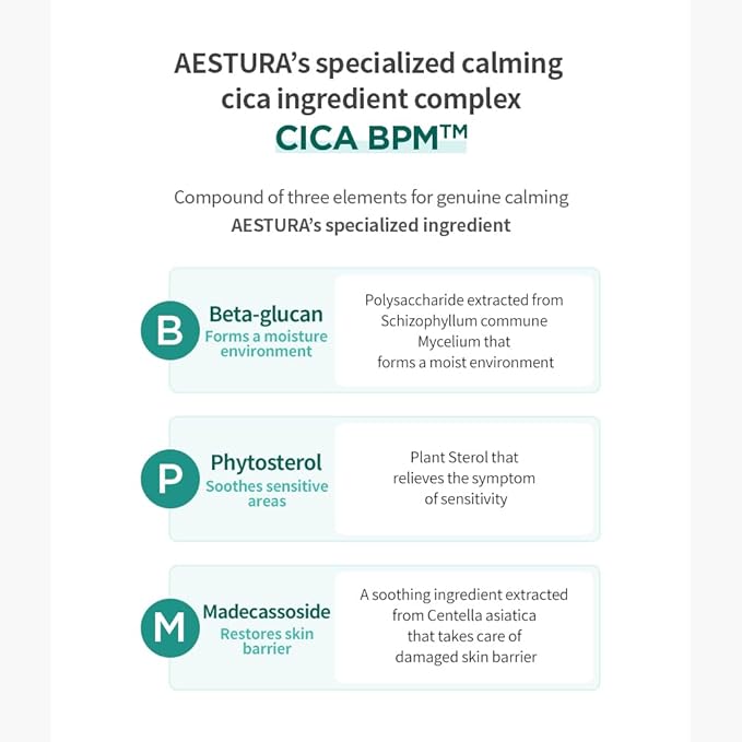 AESTURA A-CICA365 Blemish Calming Face Serum, Niacinamide Serum for Dry and Sensitive Skin, Redness Relief for Acne, Minimize Blemishes, 1.35 Fl Oz (40ml)