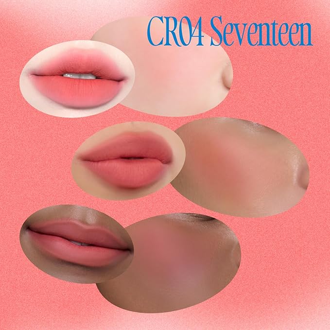 Lip&Cheek Blurry Pudding Pot | Seventeen | Makeup Blush, Buildable Lightweight, Multi-Use Soft Matte Finish | 5g