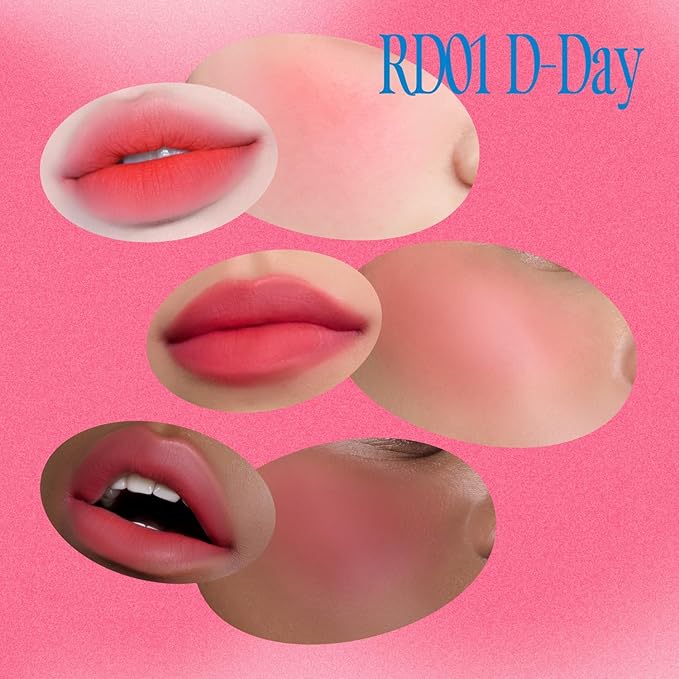 Lip&Cheek Blurry Pudding Pot | D-Day | Makeup Blush, Buildable Lightweight, Multi-Use Soft Matte Finish | 5g