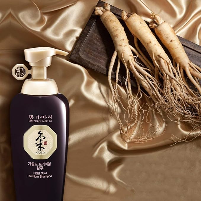 Daeng Gi Meo Ri - Ki Gold Premium Shampoo, Promoting Hair Growth, Effectively Moisture to Dry and Rough Hair, No Artificial Color, 16.9 Fl Oz