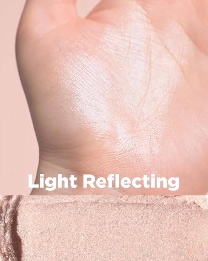 THESAEM Perfect Glam Stick Blusher with Blending Sponge WH01 Aurora Wave - Luxurious Soft Melting Balm Highlighter with Shea Butter and Ceramide NP, Natural Radiance Glow Makeup, 0.2oz.