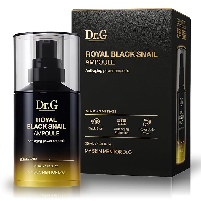 Dr.G Royal Black Snail Ampoule, 30ml - KBeauty, Serum Korean, Serum for Face Korean, K Beauty Korean Skincare, Coreano, Ampoule Korean Skin Care